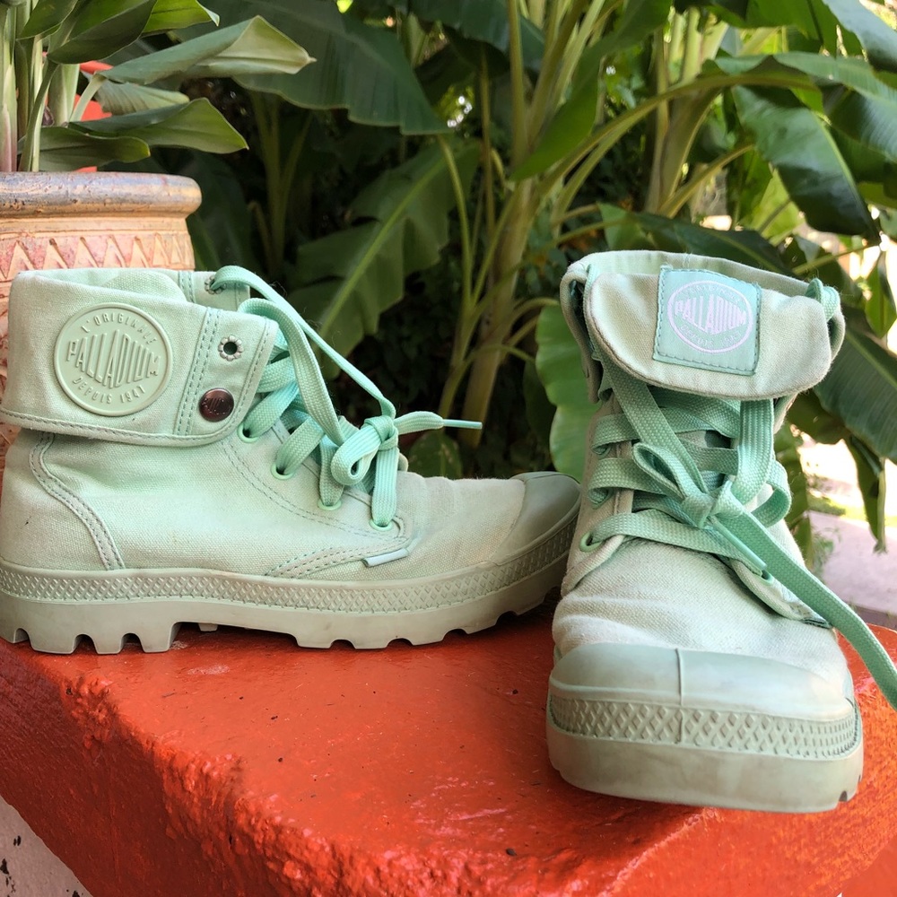 Mint Green Palladium Boots